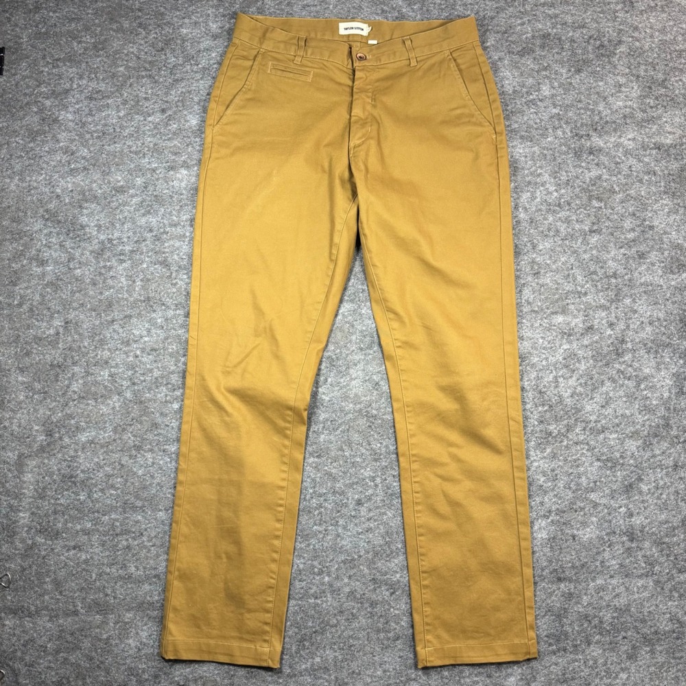 Taylor Stitch Slim Chino Pants Mens 32x31 Brown Tan Contemporary Travel